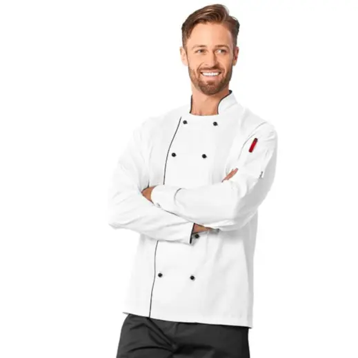 Unisex Long Sleeve Dijon Chef Jacket Model Male